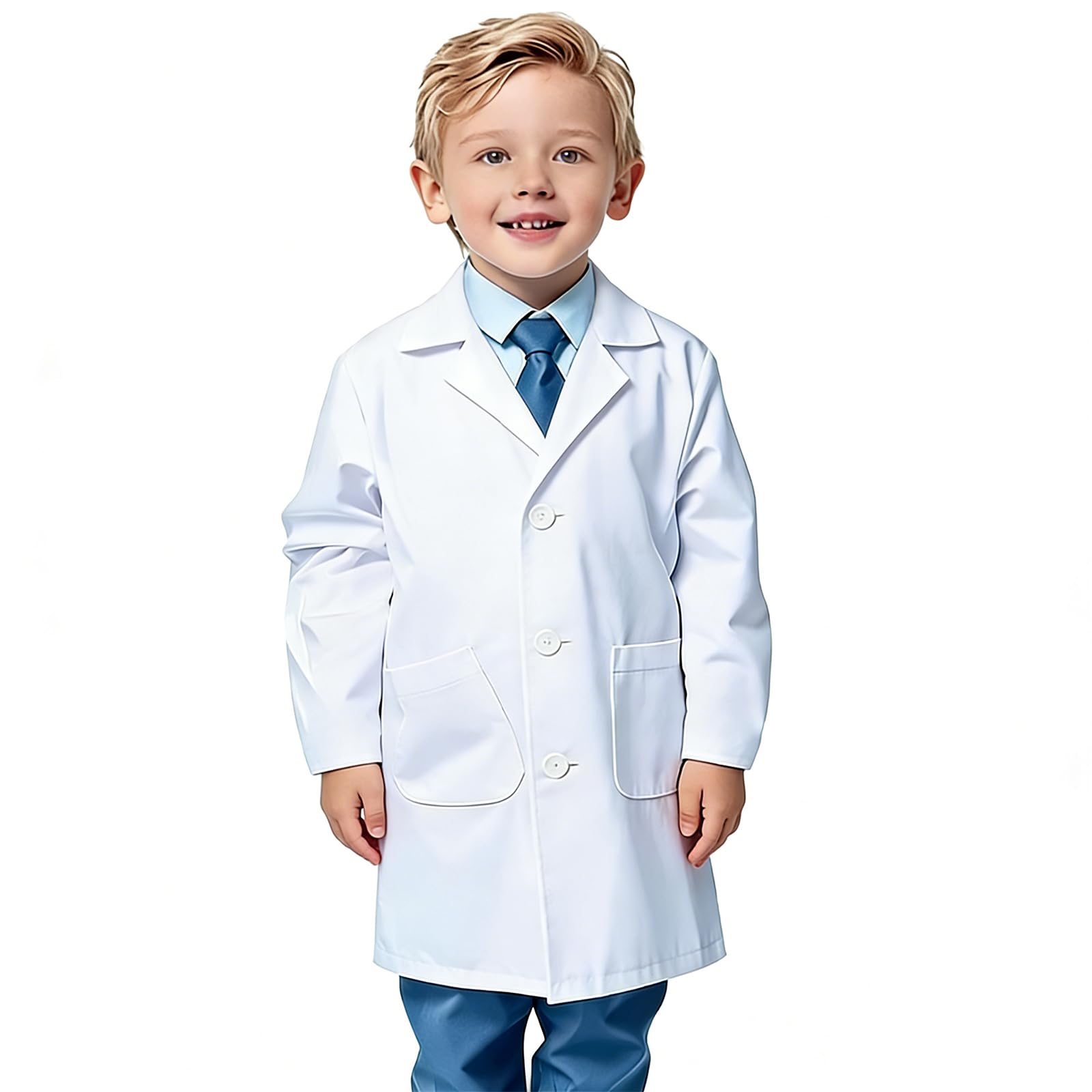 Costume Da Medico Per Bambini – Camice Con Stetoscopio E Porta Tesserino – Gioco Di Ruolo Per Bambine E Bambini