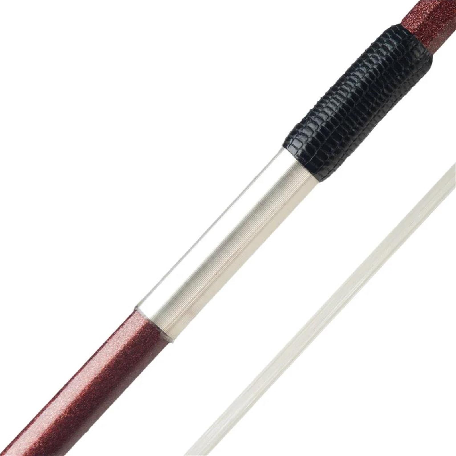 Musikliebhaber Geigenbogen 4/4 Violinbogen Kohlefaser Ebenholz Frosch Braune Farbe Professionelle Leistung Schnelle Reaktion