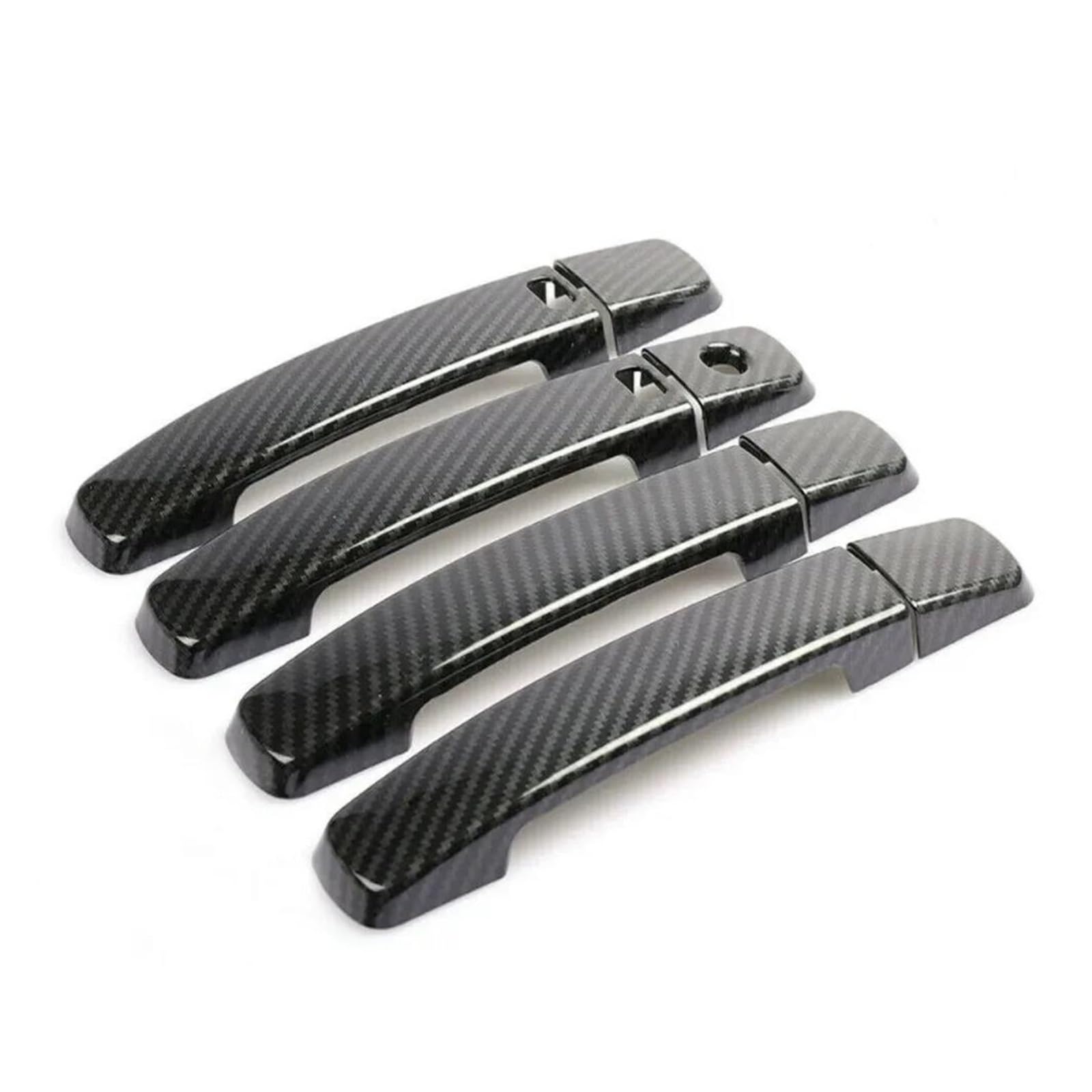 KJHOPY Car Door Handle Cover Sticker Moulding Trim Protective Accessories for Nissan for Altima 2007-2012(Carbon Look)