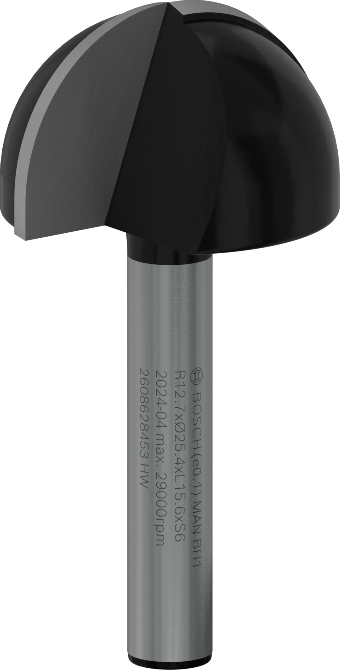 Bosch 1x PRO Hohlkehlfräser (für Weichholz, Hartholz, Ø 25,4 mm, Professional Zubehör Handfräse, Kantenfräse)