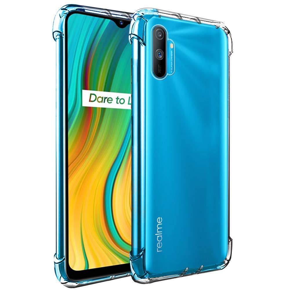 Amagav Transparent Silicone Soft Mobile Back Cover case Cover Compatible for realme c3 - Transparent (B0897WTQJW) Amazon Price History, Amazon Price Tracker