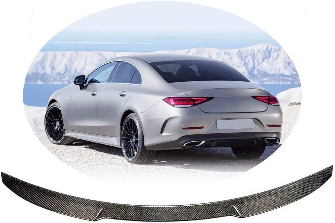 Aileron de coffre arrière en fibre de carbone à haut appui pour Mercedes CLS C257 2018-2020