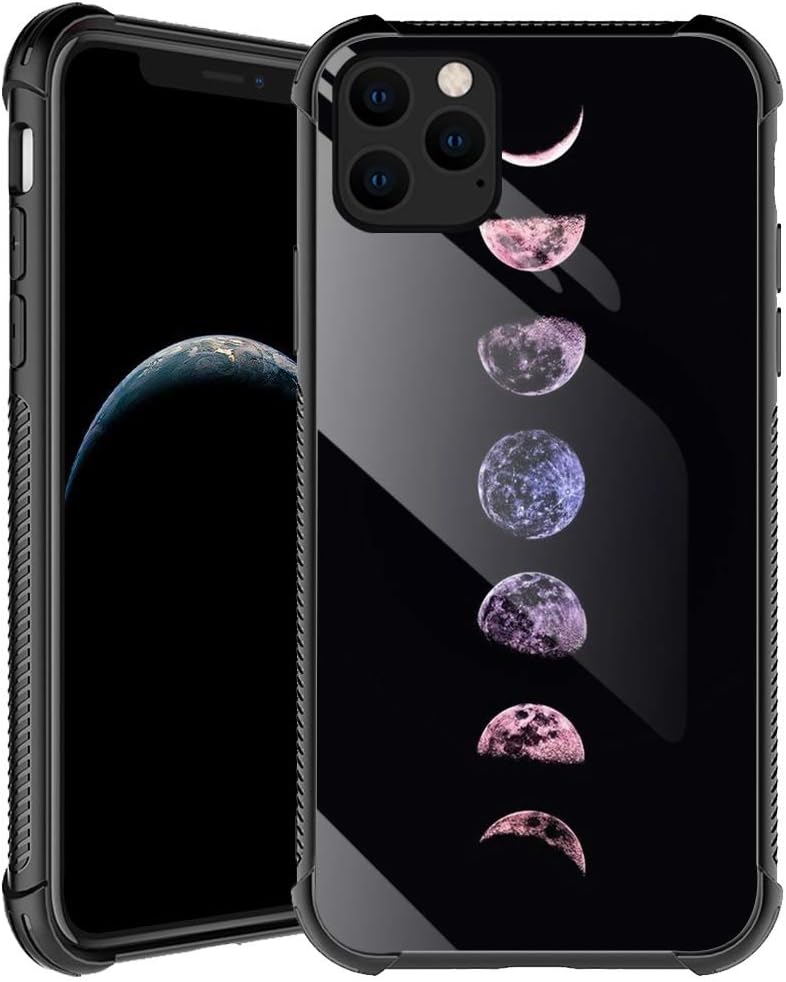 iPhone 11 Pro Max Case,Full Moon Change iPhone 11 Pro Max Cases for Men Boys,Shockproof Anti-Scratch Soft TPU Pattern Design Case for Apple iPhone 11 Pro Max Full Moon Change