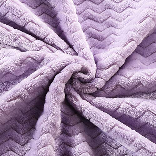 Image of CREVENT 30''X40'' Light Cozy Plush Fluffy Warm Fleece Stroller Blanket for Girl Infant Toddler Crib Cot Stroller (Wave lanveder)