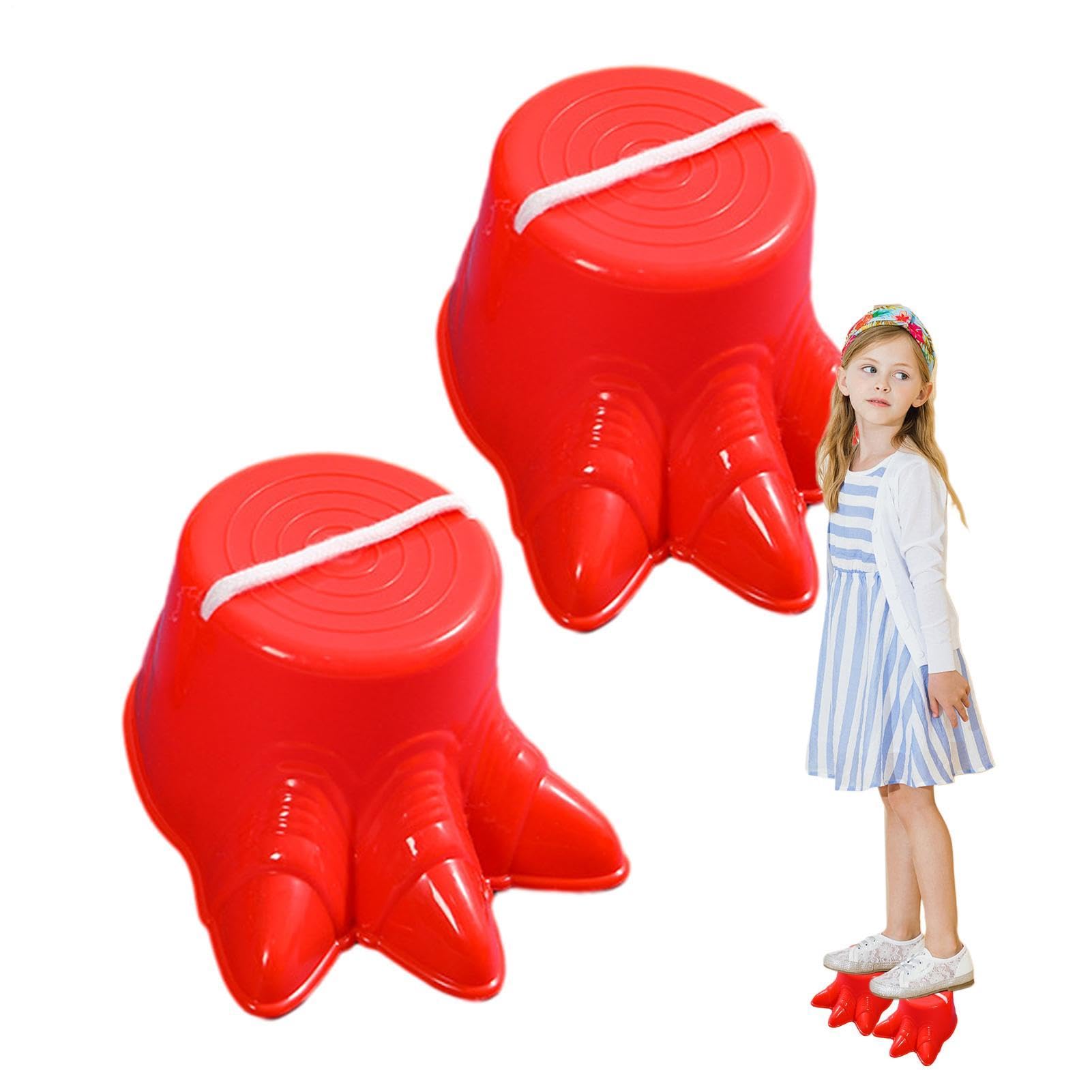 Stilts for Kids Dinosaur Foot Shaped Balancing Balancing Walking Cups Toys — image 1