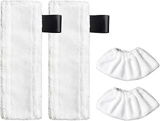 4 Pack Mop Cloths with Pads for Karcher SC2 SC3 SC4 SC5