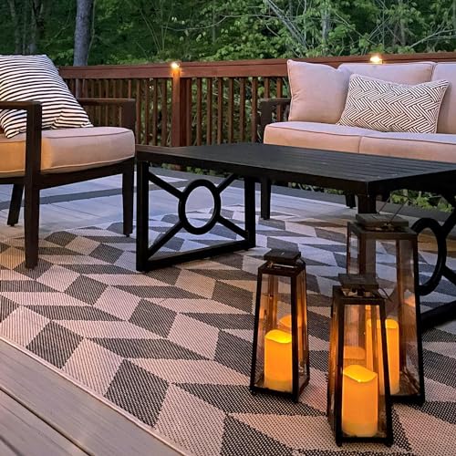 LampLust-Outdoor-Solar-Lantern-with-Flameless-Candle-15-Inch-Tall-Black-Metal-Glass-Battery-Included-Dusk-to-Dawn-Waterproof-Hanging-Decorative-Candle-Lantern-for-Porch-Floor-or-Patio-Decor LampLust Outdoor Solar Lantern with Flameless Candle 15 Inch Tall Black Metal Glass Battery Included Dusk to Dawn Waterproof Hanging Decorative Candle Lantern for Porch Floor or Patio Decor