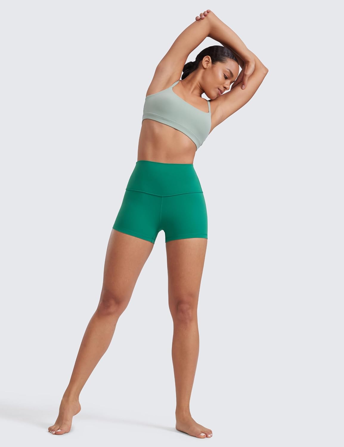 CRZ YOGA Butterluxe Biker Shorts 2.5"- High Waisted Yoga Workout Spandex Womens Running Volleyball Booty
