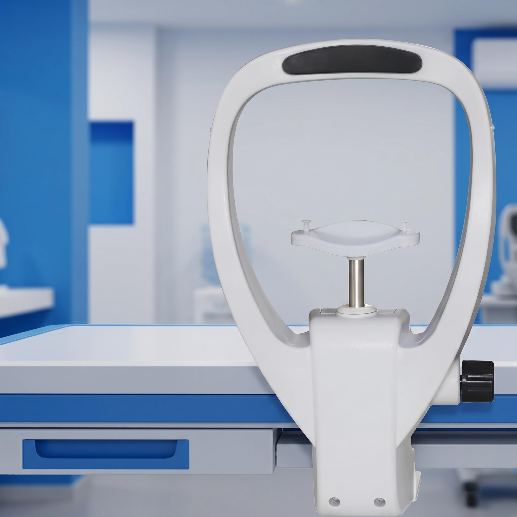 Mentoniera Regolabile e Supporto per la Fronte per optometria, Staffa per autorefrattometro oftalmico per l'allenamento della Vista, Accessori Essenziali per la Cura degli Occhi.