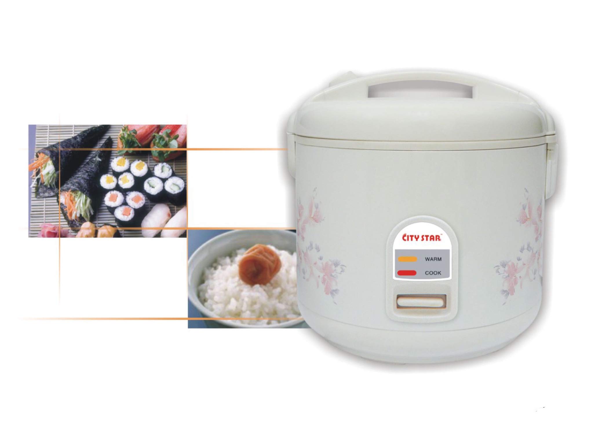 City Star 10 cup Rice Cooker/Warmer/Steamer