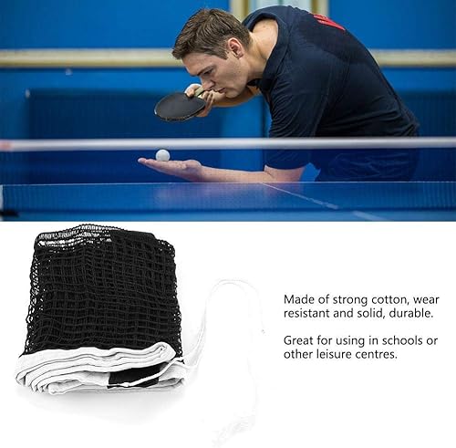 Miniatura 2 de Red de tenis de mesa, red de tenis de mesa portátil duradera de 70.9 * 5.5 in, accesorio de tenis de mesa de ping pong (negro)