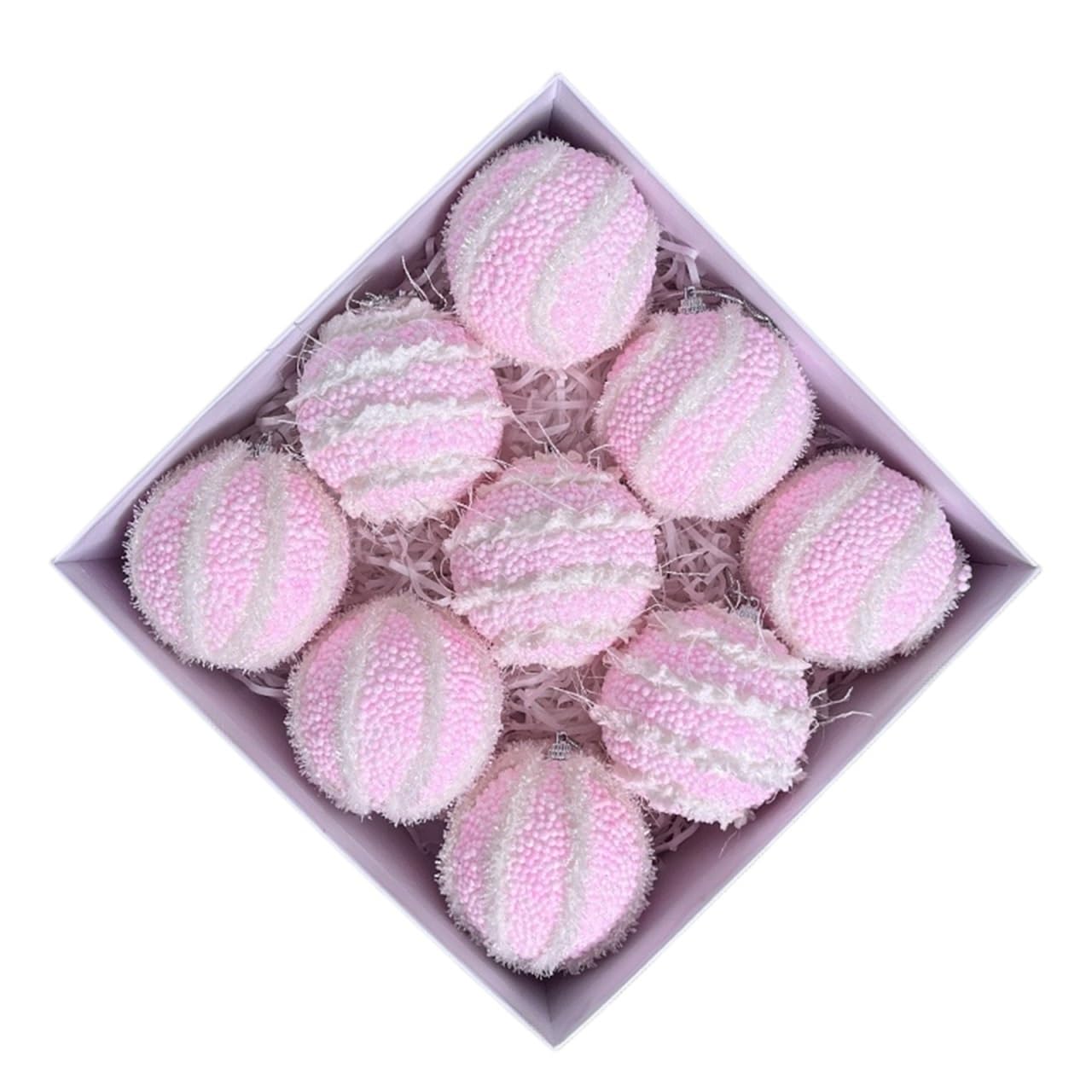 Bombki Choinkowe Zestaw Ozdób Choinkowych Z Pianki Na Wieniec, Dekoracja Domu I Imprezy Dekoracje(Pink)