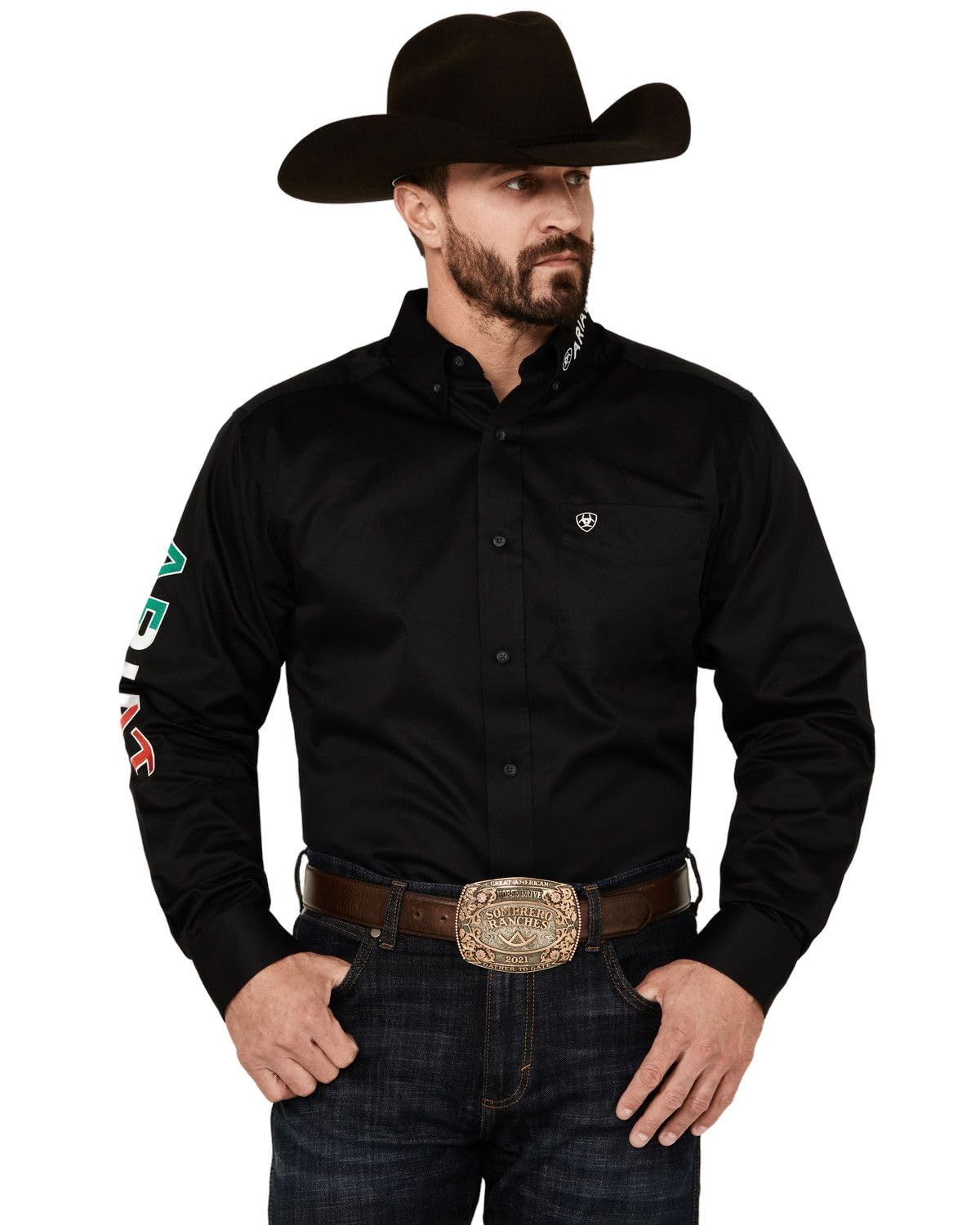 Ariat Men's Team Logo Twill Fitted Shirt