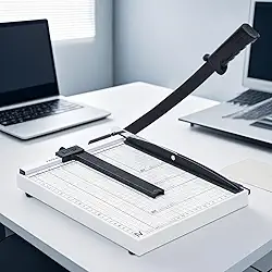 Guilhotina A4 Profissional Em Metal Cortador Manual De Papel Protetor de Segurança e Bloqueio de Lâmina Aparador de Papel Guilhotina para Serviços Gráficos Capacidade para 12 Folhas