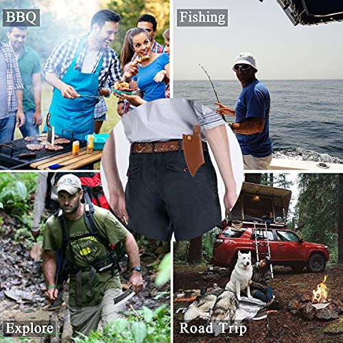 Upgraded Huusk Kitchen Chef Knife Viking Knife With Sheath Japanese Forged Japan Knives Boning Knife Multipurpose Meat Knives Outdoor Camping Bbq Knife With Gift Box #TOP5
