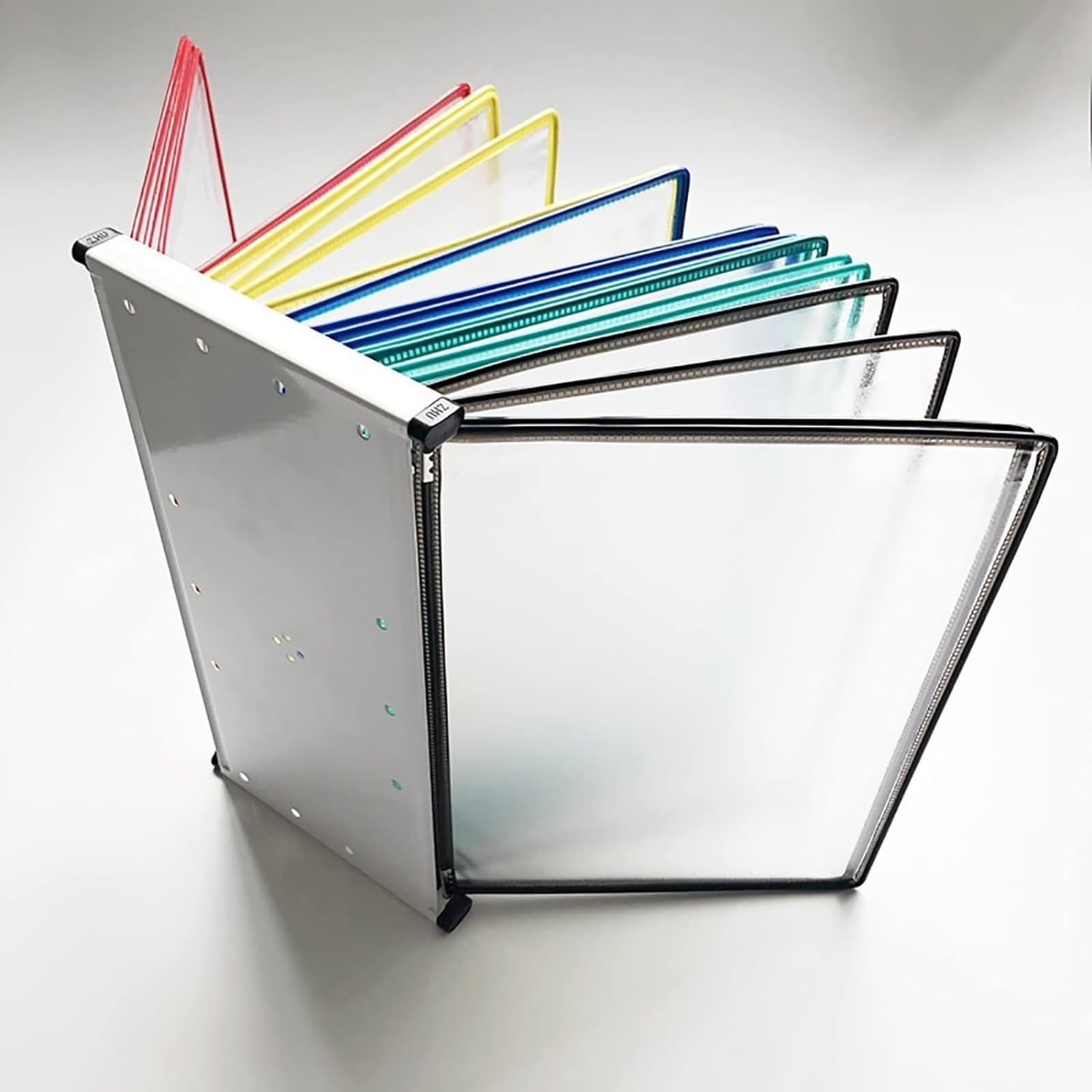 folder z funkcją przewracania stron, Magnetyczny flipchart A4, dwustronne kieszenie ekspozycyjne O10, do biur i szkół
