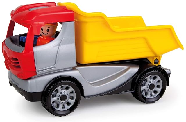Lena - Truckies Volquete Juguete por 2+ Años Niños, Amarillo/Rosa