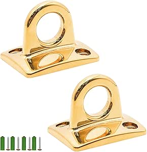 PINE & LINEN 2 Pcs Large Loop Wall Plate Metal Post Queue Line Barrier Hanging - View #3