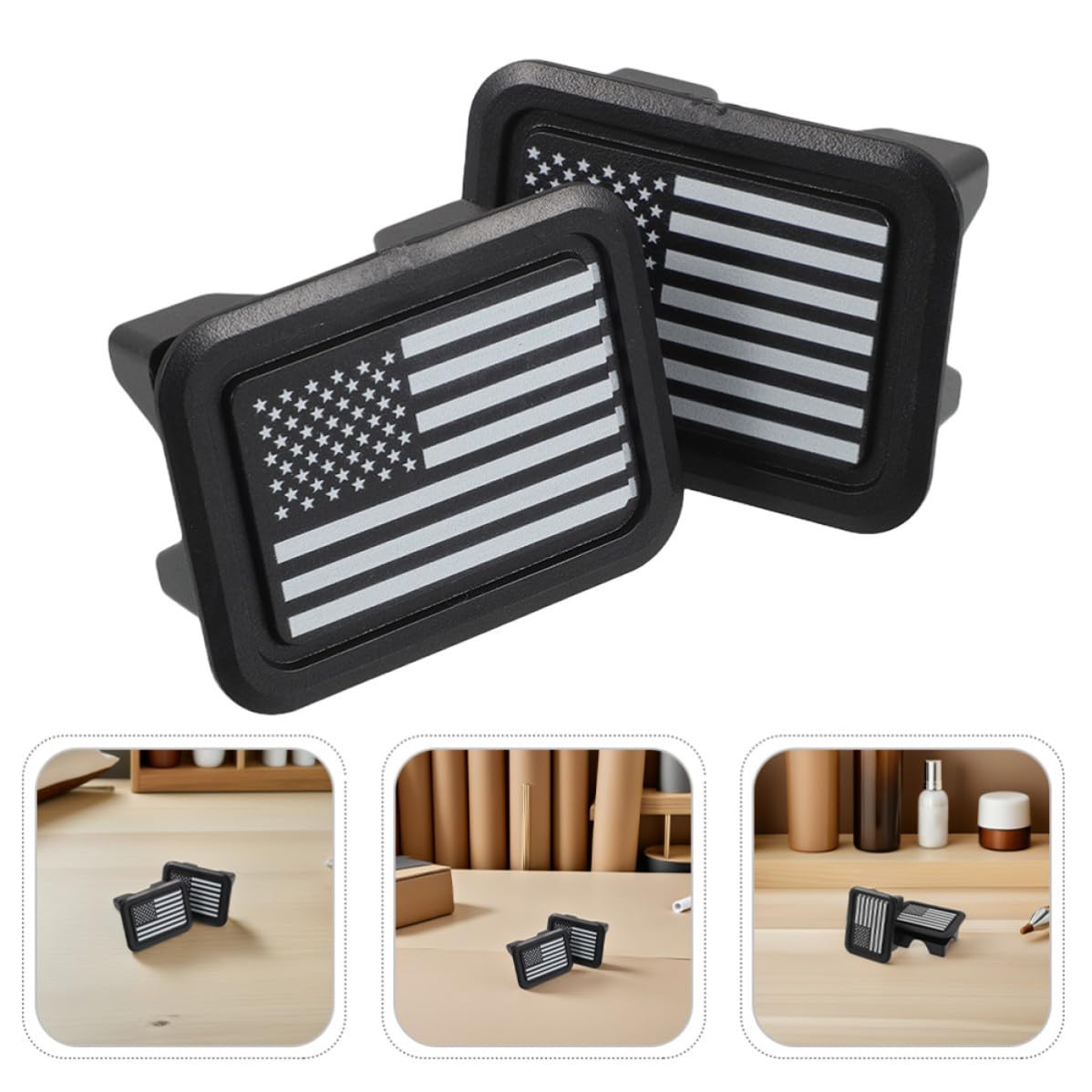 Hemobllo Cache-Trous pour Rails de Lit en Abs 4 Pièces pour Ram 1500/2500 2019-2021, Protection Débris, Bouchons de Coffre Noir et Blanc, Accessoires pour Camion Utilitaire
