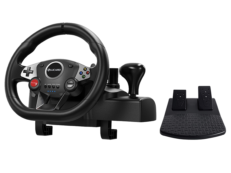PC Lenkrad für Windows/PS4/Switch/PS3/Xbox One/360/Android TV mit Pedalen