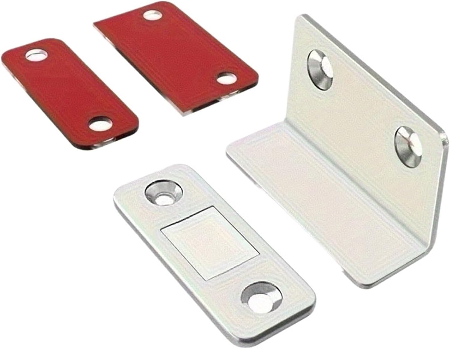 L-Type Strong Magnetic Door Closer Cabinet Catches Latch Magnet Wardrobes Stopper Ultra Thin Closures Furniture Fittings(5sets)