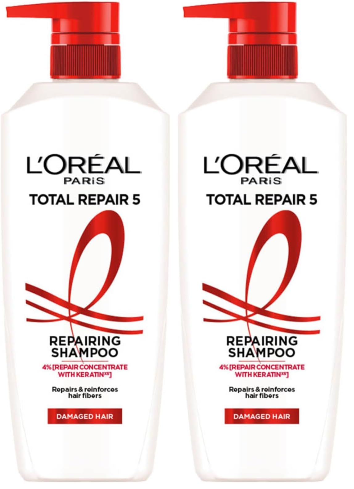 Total Repair 5 Shampoo, For Repairing 5 Signs Of Damaged Hair, With Keratin Xs | 800Ml (Pack of 2)