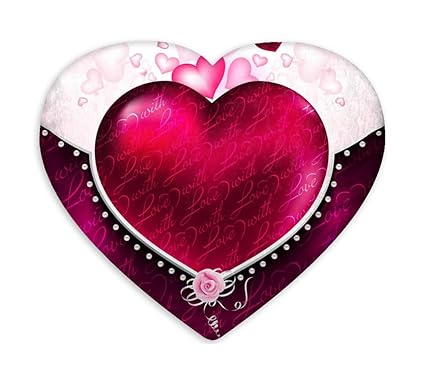 DreamVio Love Heart Shaped Velvet Cushion/Pillow/Plush for Gifting on Birthdays,Anniversaries, Valentine Day Color - Multi (Size- 15x17 inch) Shape 40