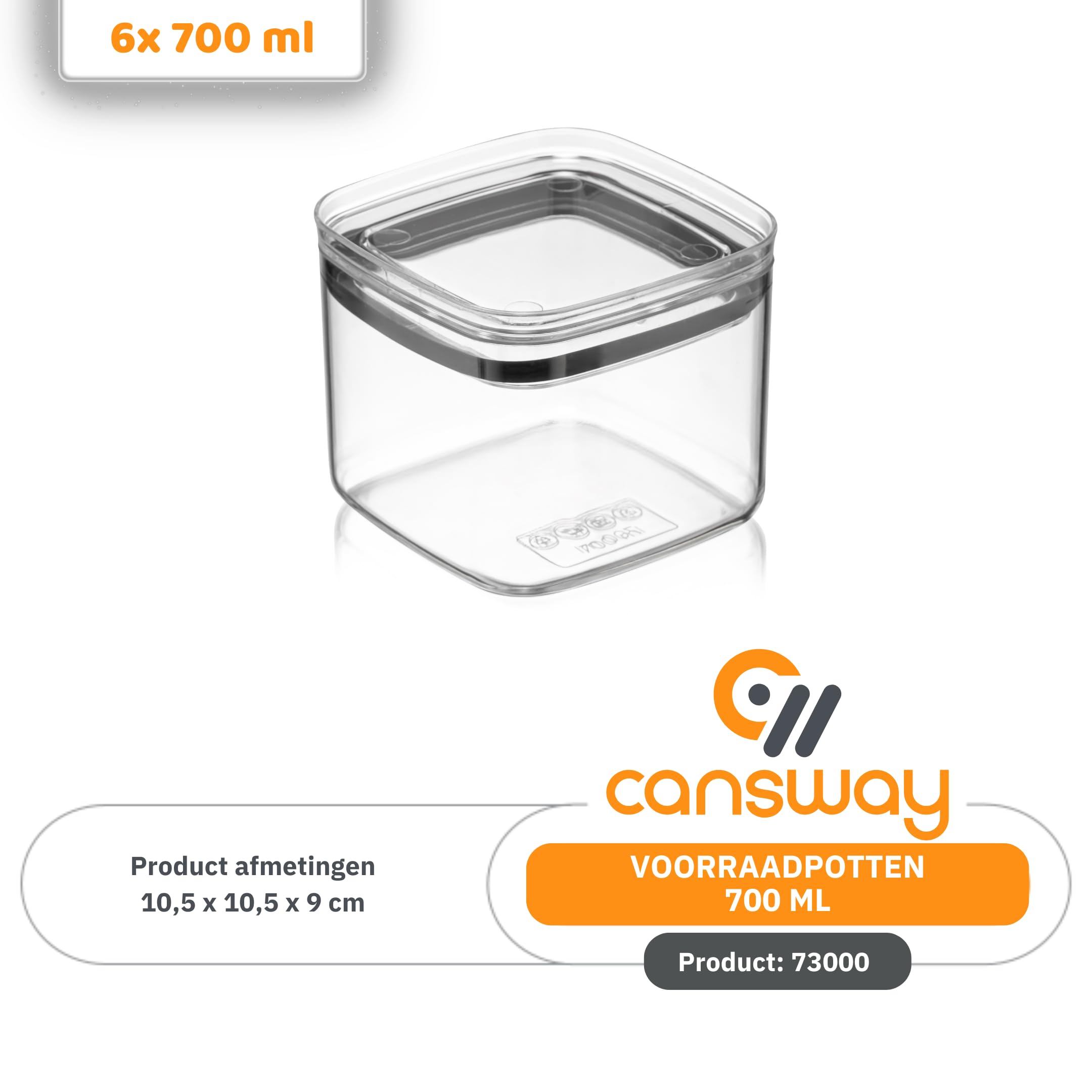 24-teiliges Vorratsdosen Set, Luftdicht, BPA-frei, Transparent, Größen: 700 ml, 1000 ml, 1400 ml, 2100 ml