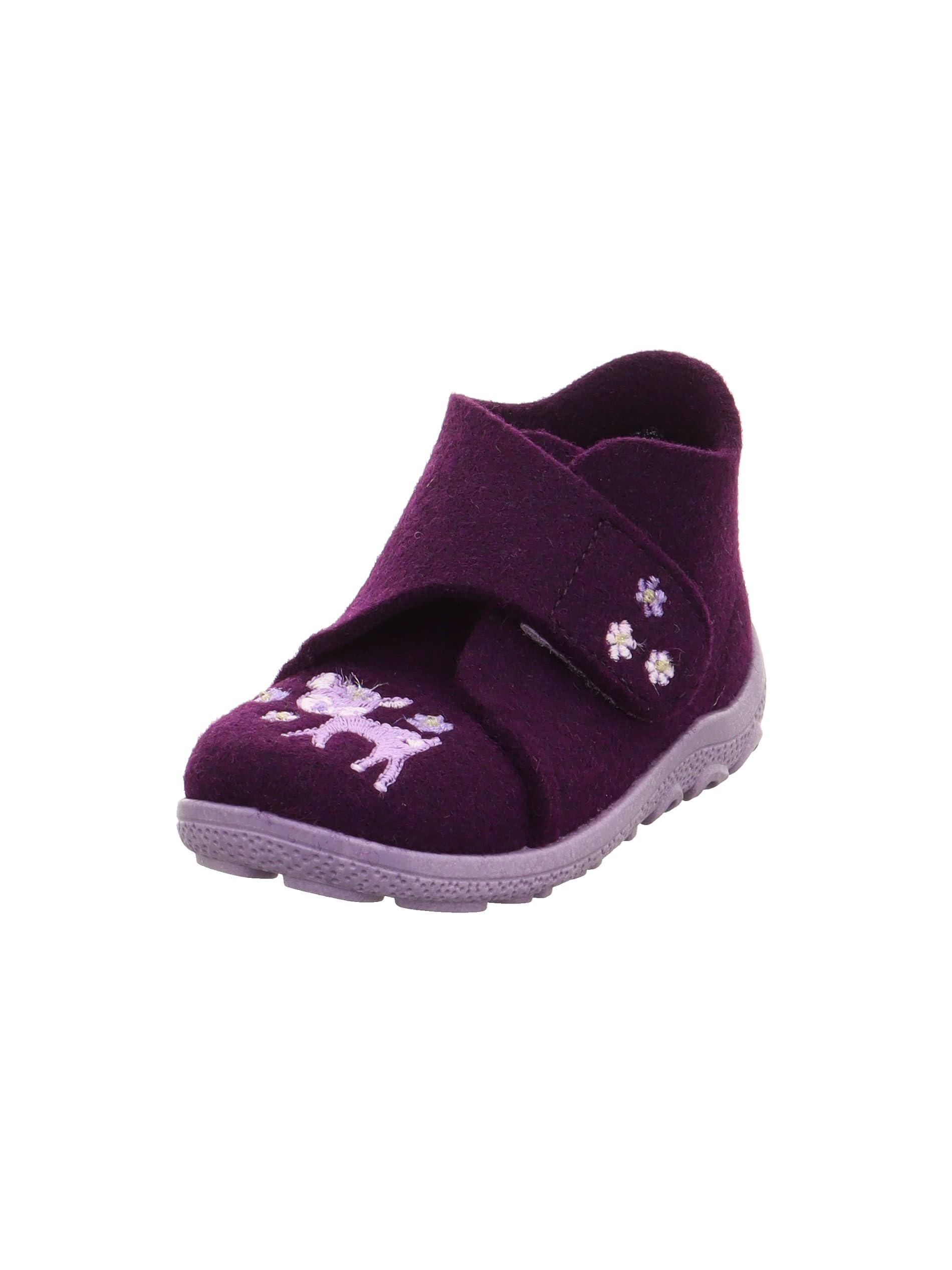 Superfit Girl's HAPPY Hausschuhe, LILA 8500