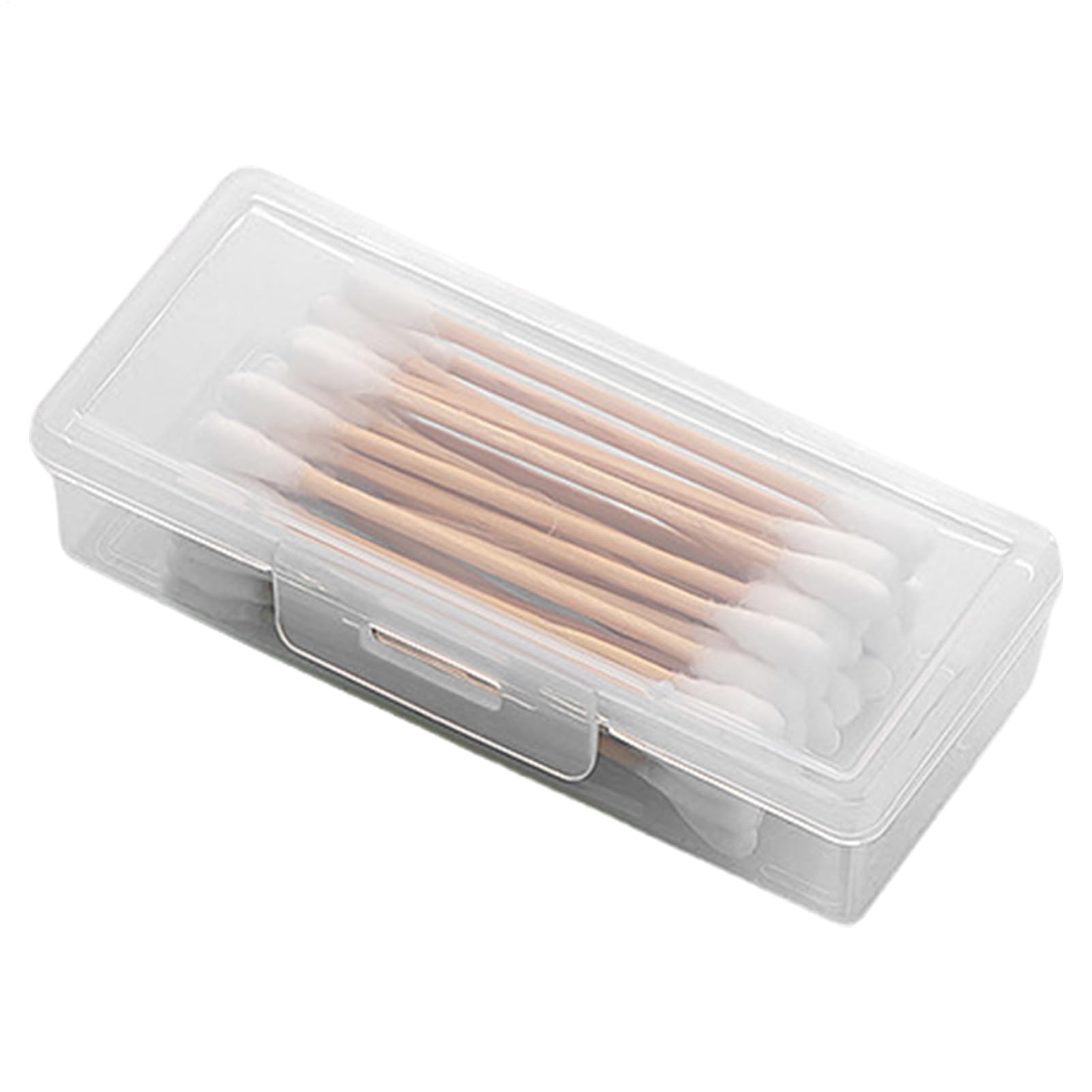 Dispensador de bolas de algodón, recipiente para bolas de algodón | Caja porta algodón Fioc de viaje | Porta algodón Fioc de viaje portátil, recipientes transparentes para objetos pequeños
