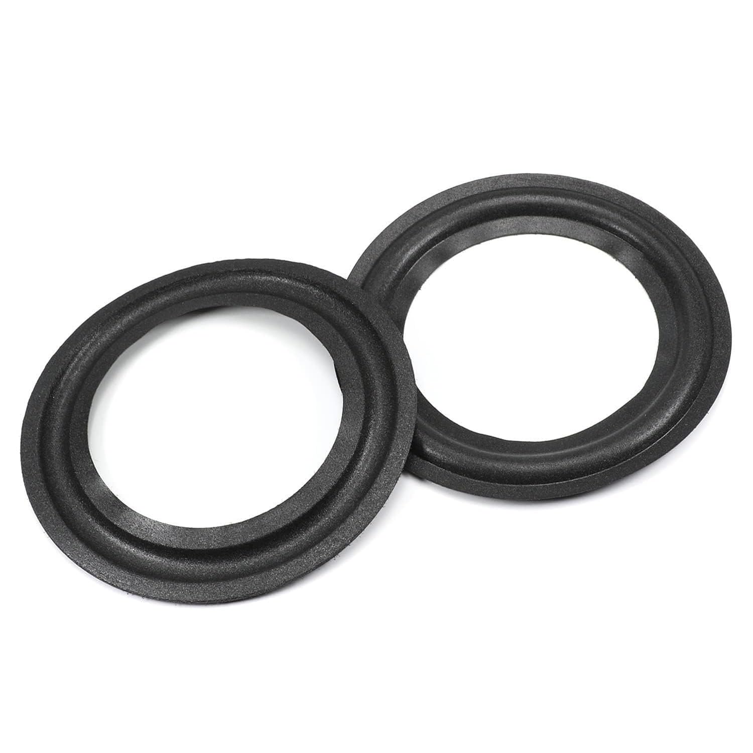Aicosineg フォームエッジ オーディオスピーカー スピーカーエッジ 2個入 外径115mm 内径74mm アクセサリー サラウンドリング交換 フォームエッジ サラウンド スピーカー 修理 DIY