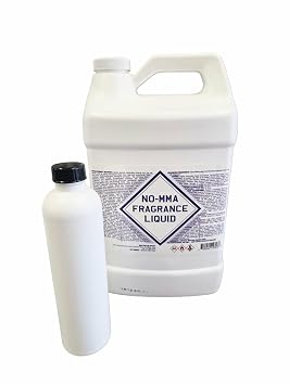 EMA Monomer Nail Liquid Quick Dry Non-Yellow Fast Set 1 Gallon 128 Fl. Oz. with FREE REFILL Bottle, Low Smell, Purple Color, Seal Plastic Bottle for Nail Art Creation