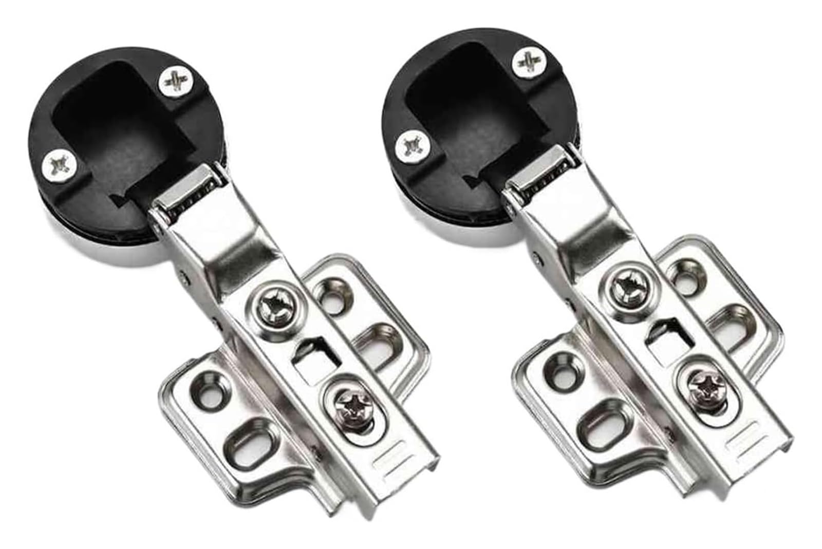 Door and Window Hinges,2Pcs Glass Door Hinge 32 * 84mm No Hole Cabinet Hinge Clip Furniture Interior Connector Display Wine Cupboard Window Accessories(Middle Bend)