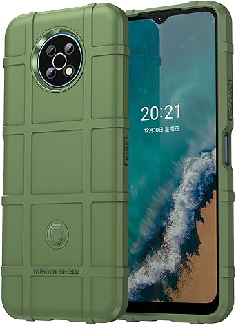 Slim Fit Phone Case for Nokia G50, Rugged Shield Durable Phone Case with Military Grade Shockproof, Drop-Tested and Camera Lens Protection Shell for Nokia G50,HD Green