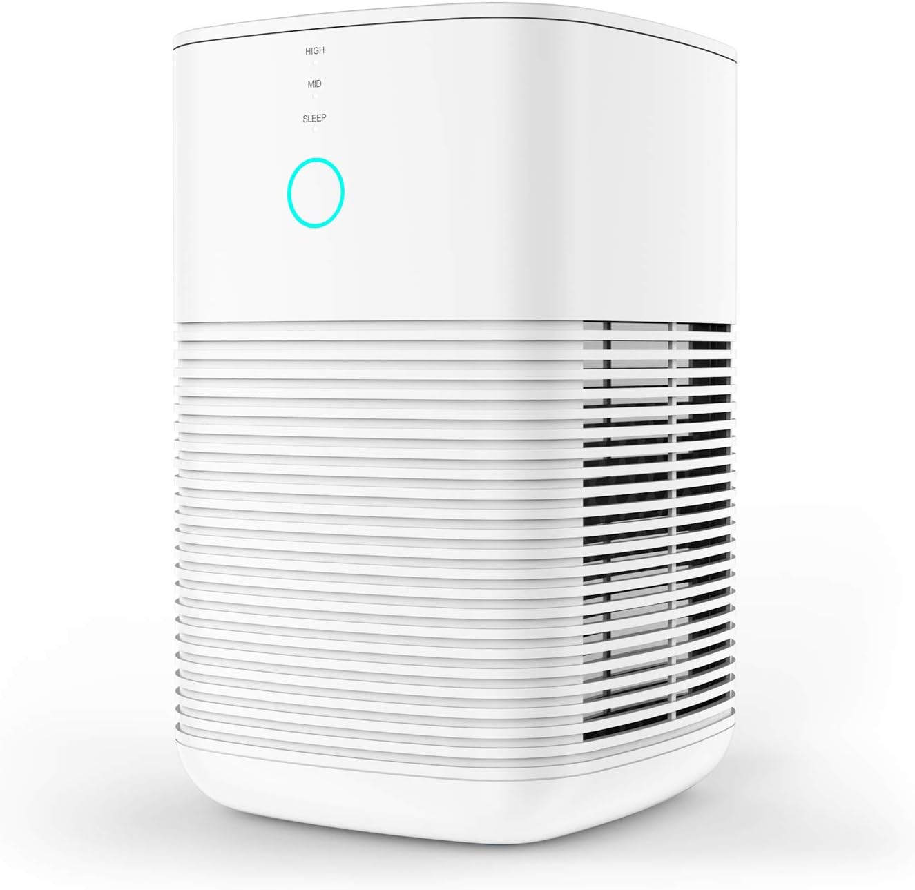 GBlife Air Purifier for Allergies, 3 in 1 True HEPA & Active Carbon Filters, 3 Speeds Portable Purifiers for Home, Office, Bedroom, Pollen, Pet Dander, Smokers (Small Square)
