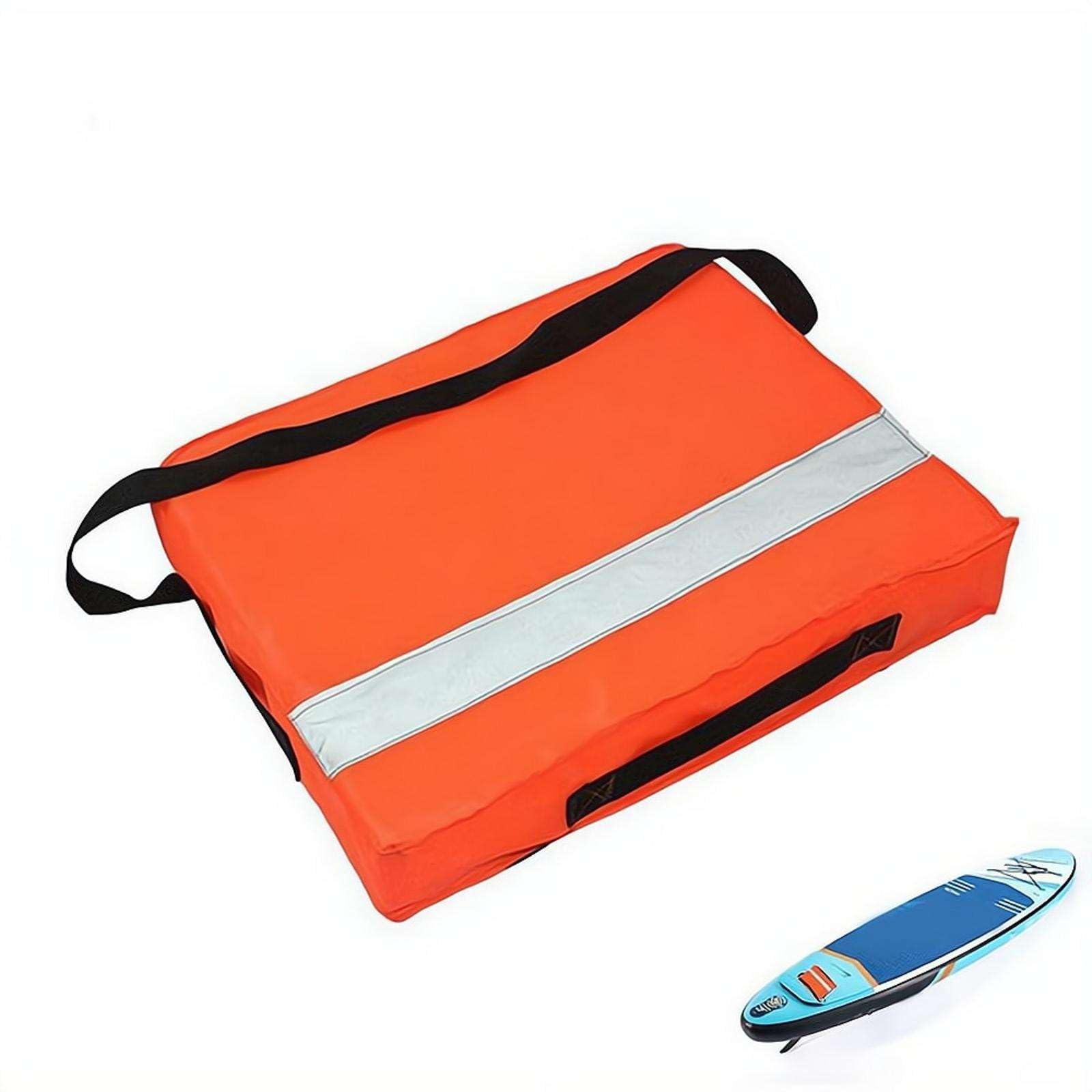 Throwable Flotation Device, Portable Waterproof Throwable Boat Cushion, High Buoyancy Boat Throw Cushion with Strap, for Kayak, Canoe, Paddle Boarding