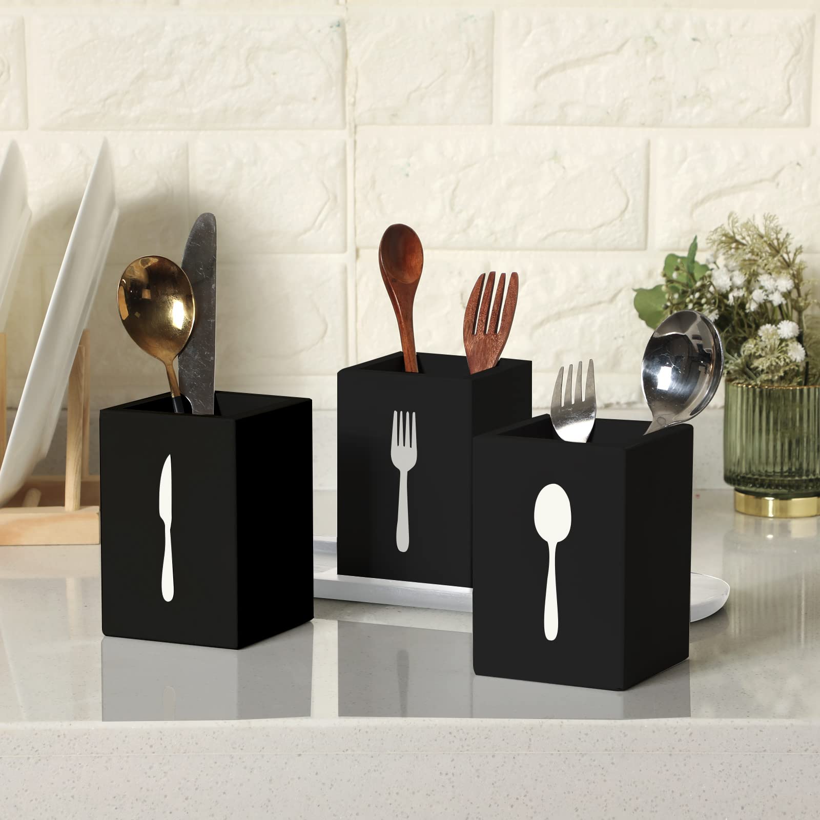 Drehbarer Besteckkorb Metall - 4 Fächer Organizer Für Küche & Camping