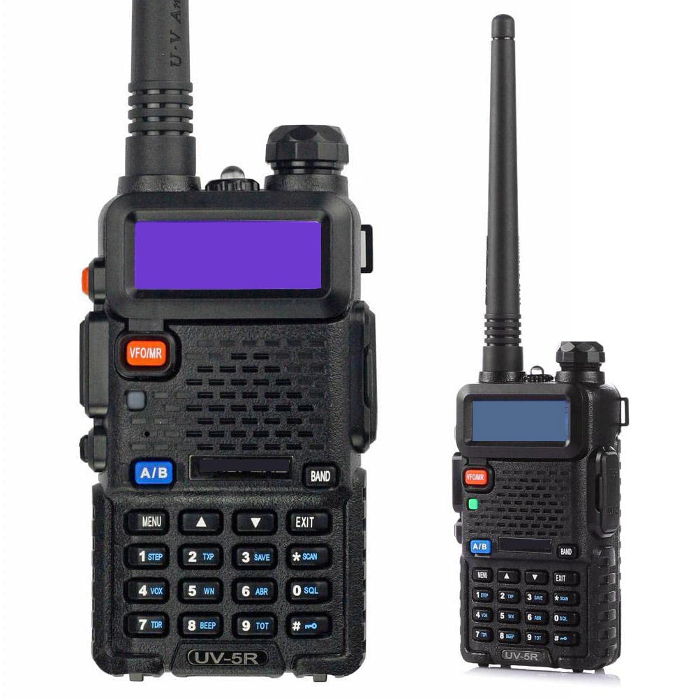 Radtel Walkie Talkie UV-5R Radio Portátil (Doble Banda, FM, Codificación DTMF, Códigos de Privacidad CTCSS), Negro