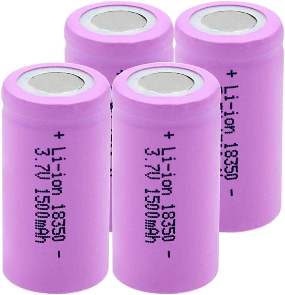 Batteria al Litio 3.7v 1500mah 18350 Batteria al Litio Ricaricabile Ad