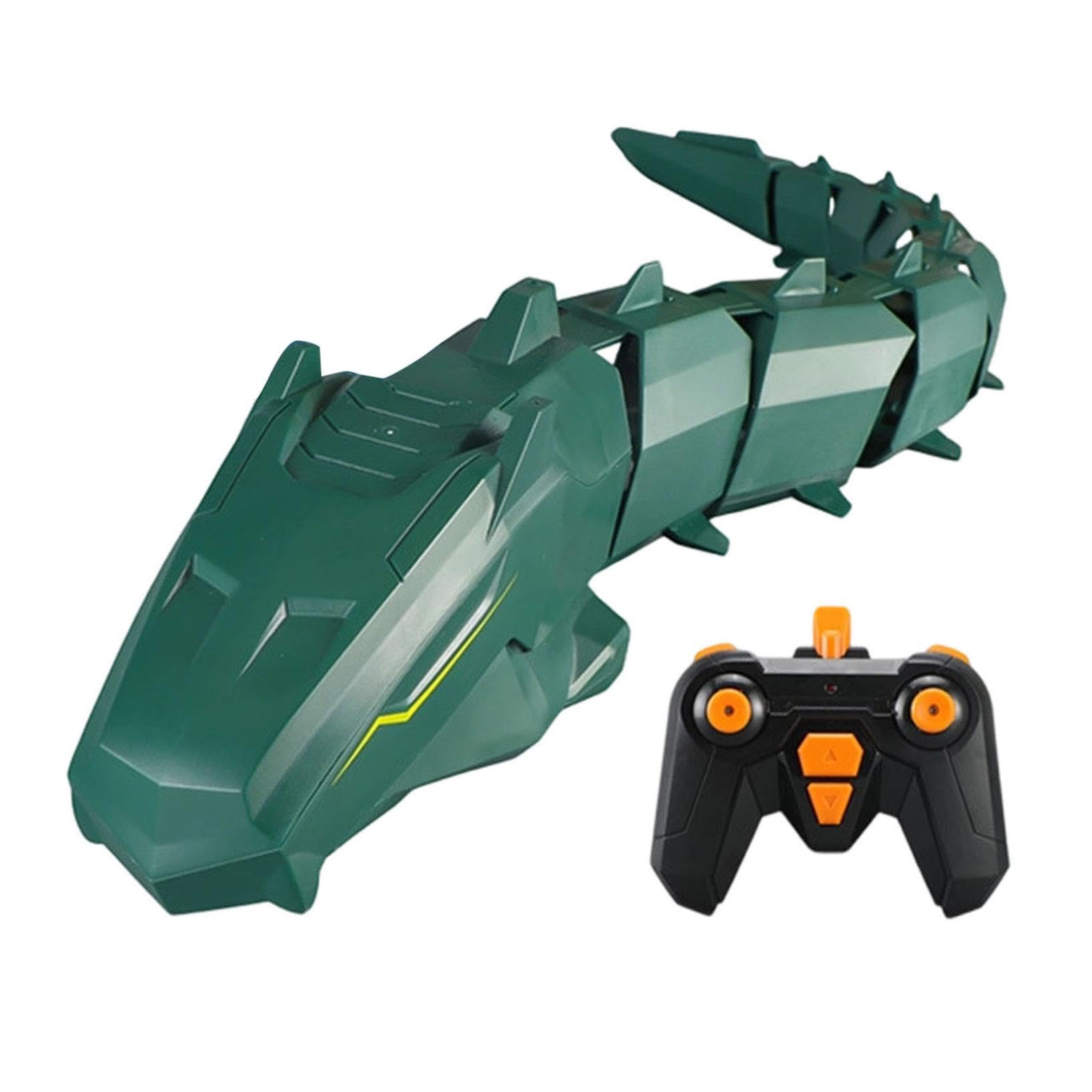 Remote Control Shark Pool with HD Underwater Camera, 2.4G Electric RC Shark & Python Toys, APP Controlled RC Boat with Double Screw, Underwater Remote Control for Adults (Green)