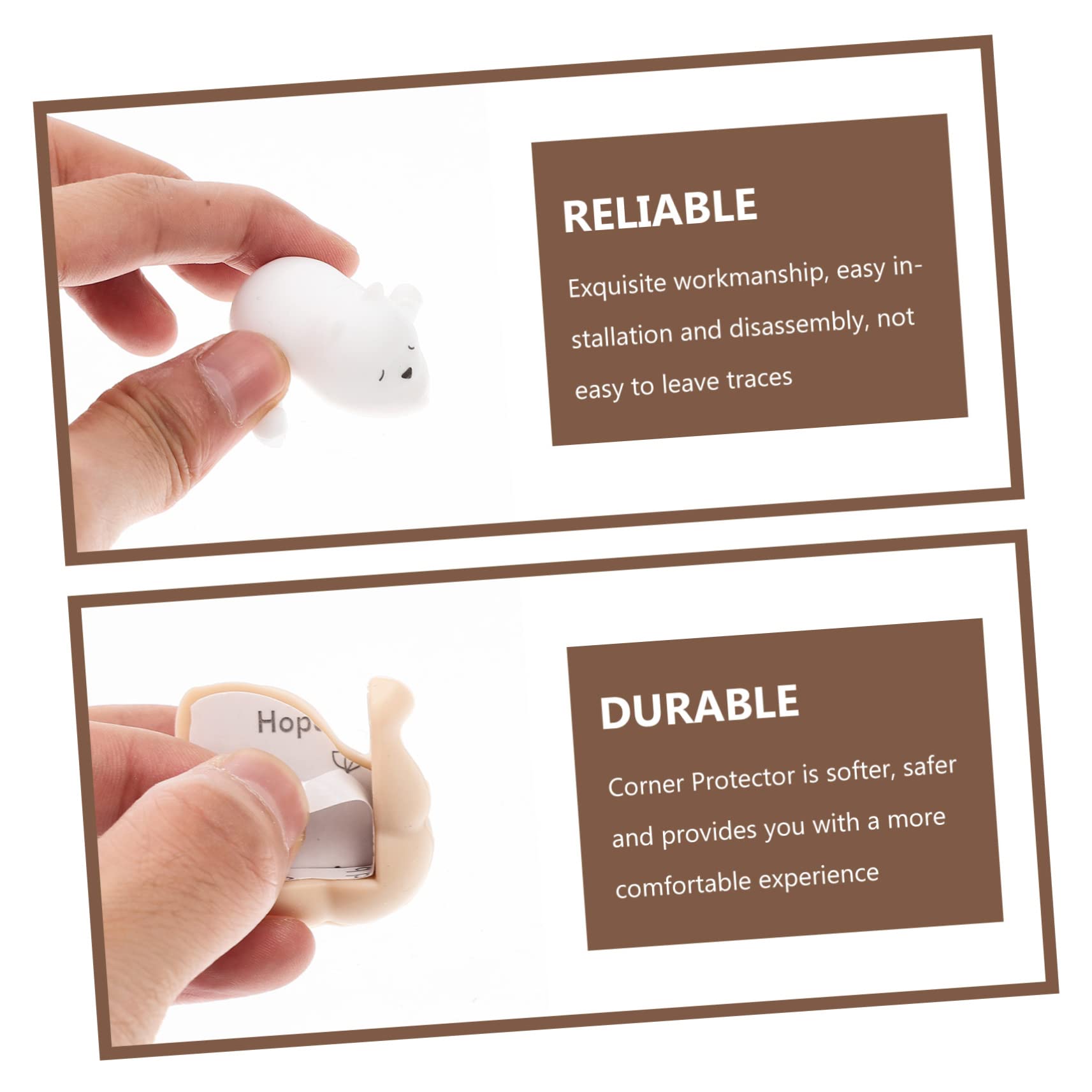 Hohopeti Protector de Placa de Inducción y Protectores de Esquinas de Silicona, 4 Piezas Forma de Animales, Protección Anticolisión para Muebles y Bebés