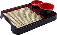 Vista 3 de 5 juegos de platos de fideos fríos japoneses, fuente de cocina, plato de sushi de estilo japonés, vajilla de cocina, recipiente de alimentos, plato