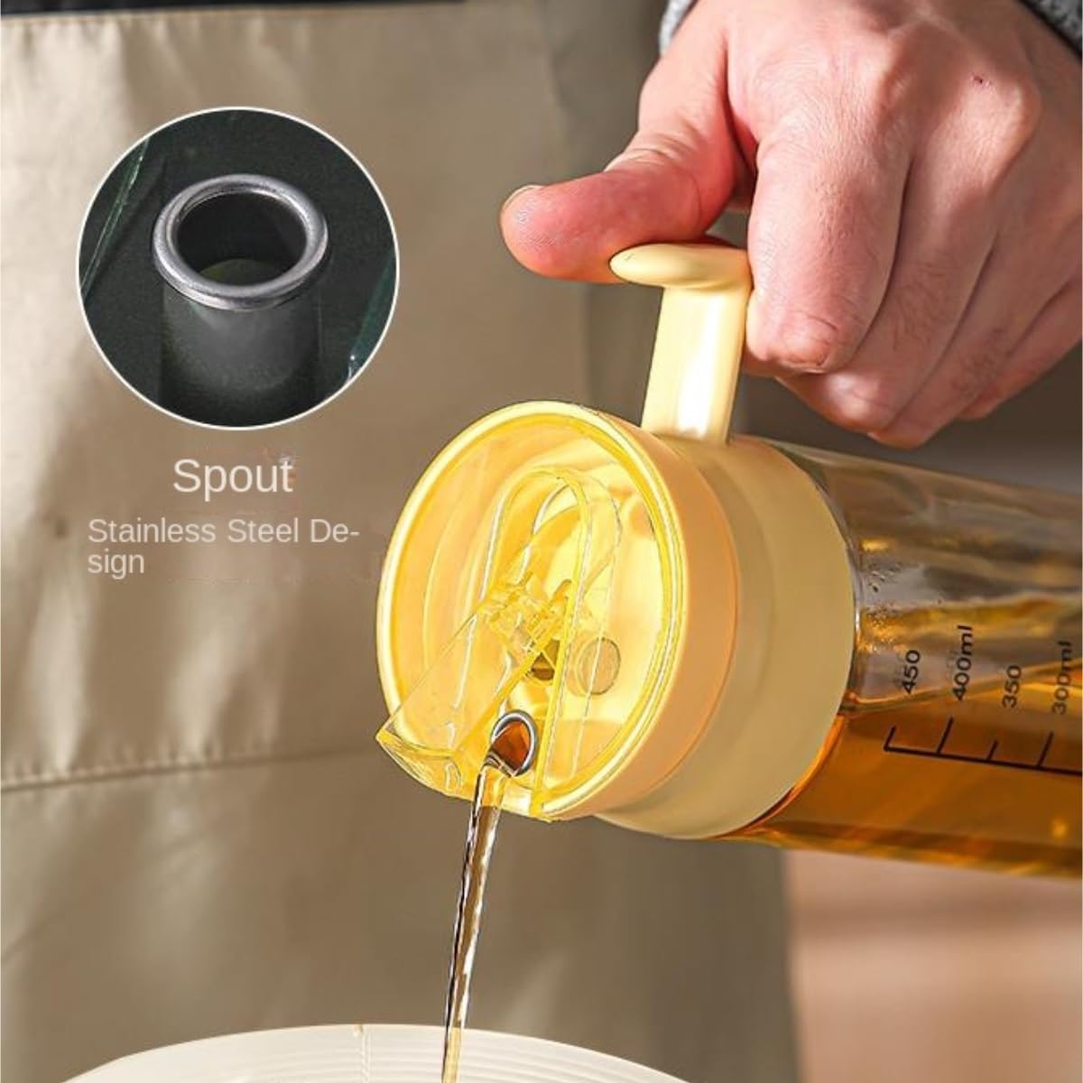 Aceitero Aceitera y Vinagrera Juego De 2 Botellas For Condimentos, Aceite Y Vinagre, A Prueba De Fugas, Con Apertura Y Cierre Automáticos Aceiteras para Cocina