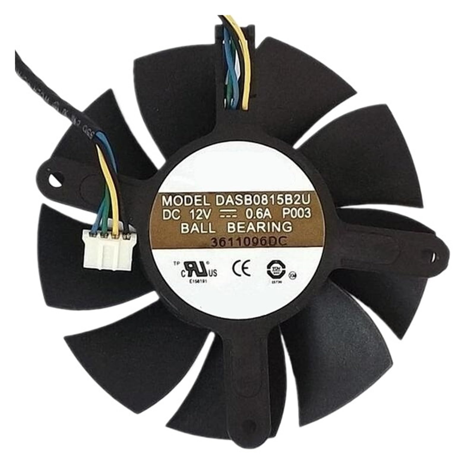 PEQYUACTE DASB0815B2U 0.6A GTX560 4 line Fan