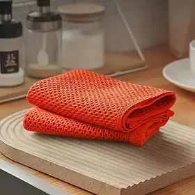 Pacote com 2 panos de prato de cozinha de microfibra premium de 25,4 x 25,4 cm, panos de prato ultra macios e absorventes de secagem rápida, panos de prato para secar pratos e uso diário na cozinha