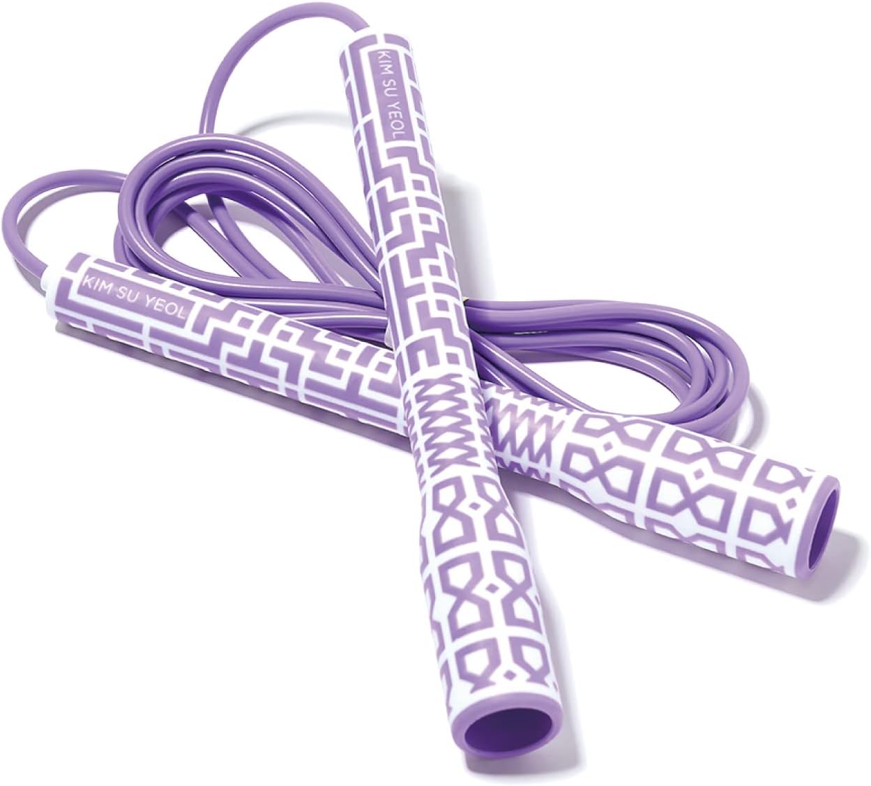 Skipping Jump Rope for Fitness Workout – Light Weight, Adjustable, Tangle Free, Excellent line control for Cardio Boxing, CrossFit, Training Exercise All Ages and Gender ( Special Luxury, KA-220, Made in Korea)