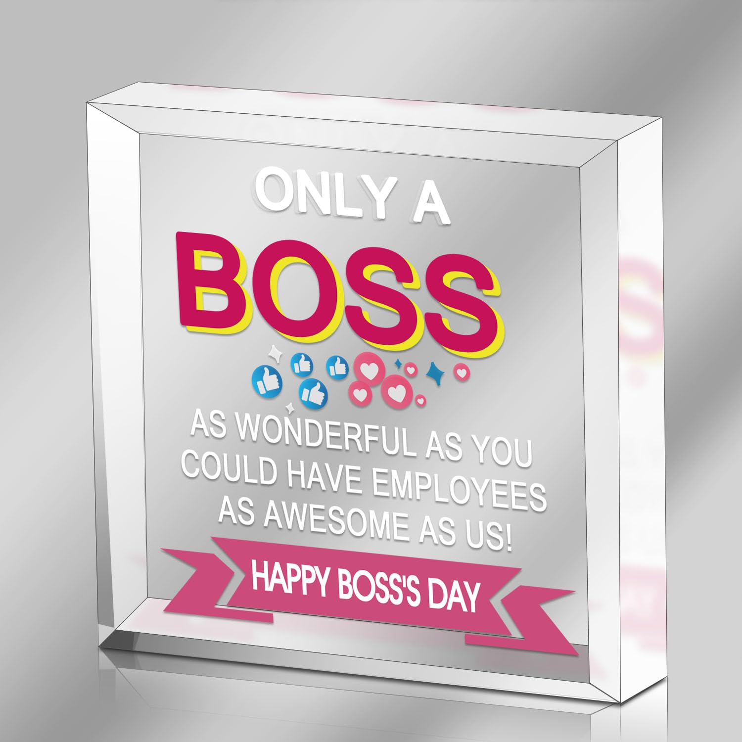 Inspirational Boss Gifts for Women, Happy Boss's Day Gifts for Boss Mentor Leader, Boss Appreciation Gifts for Boss Lady, Boss's Day Keepsake for Women, Thank You Boss Desk Decor