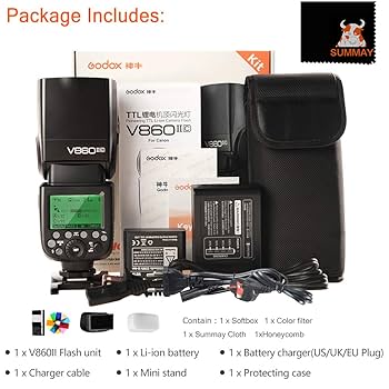 Amazon.com : GODOX V860II-C Camera Flash Speedlite for Canon