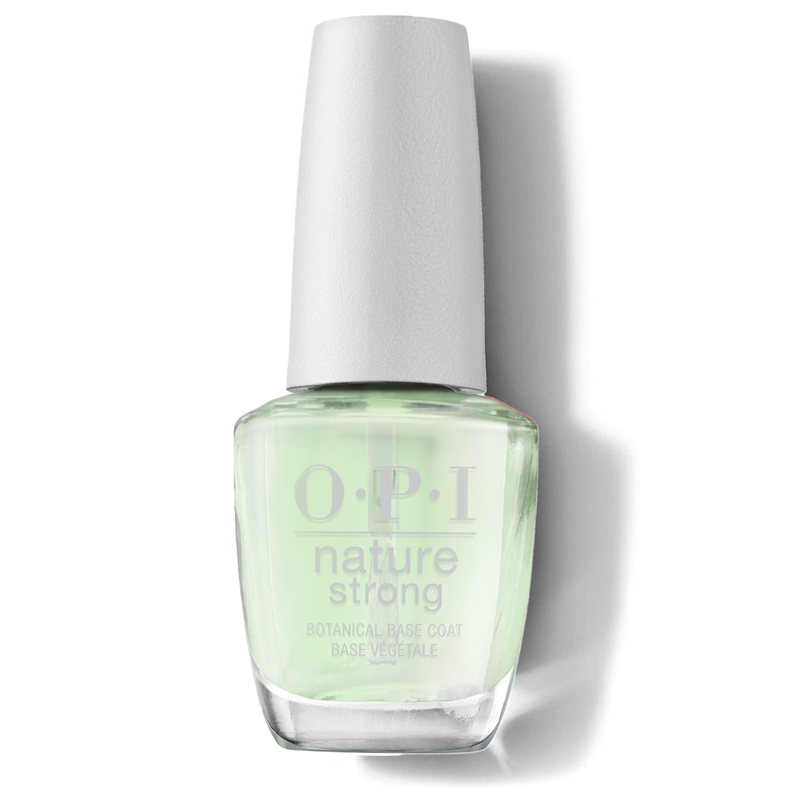 OPI Nature Strong Base & Top Coat – vegane Formel mit natürlichen Inhaltsstoffen – von der Hautpflege inspirierter Base- und Top Coat für sofort gesund aussehende Nägel