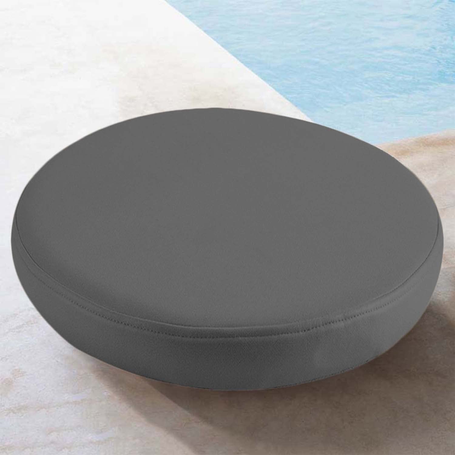 Waigg Kii Round Garden Chair Cushions Pad Indoor Outdoor Waterproof,Non-slip Thick Chair Cushion Seat Pads for Outdoors/Home/Office/Swing/Patio (30x30x5cm,Dark gray)